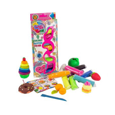 LOVIN'DO Radošais komplekts Modelēšanas mīkla Play Dough - Asorti 9 krāsas ar spīdumiem ETC41009