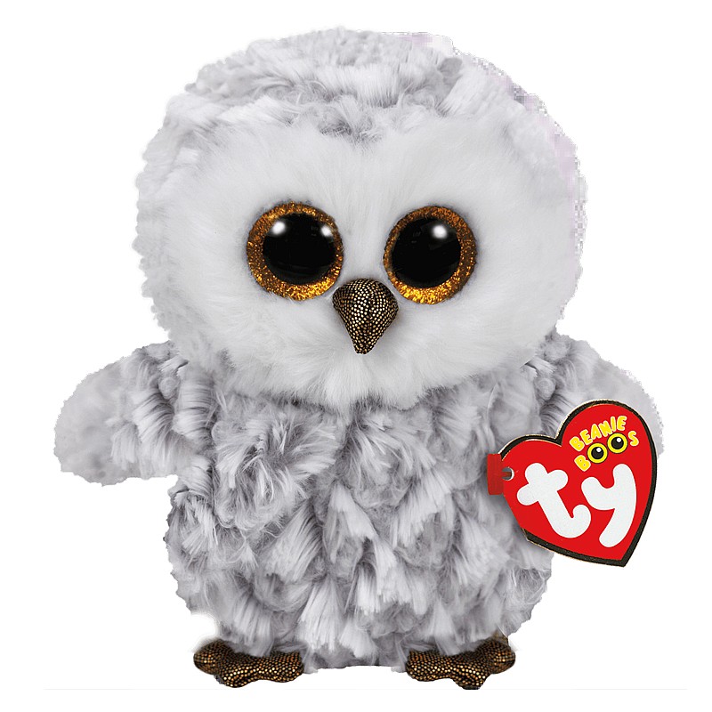 TY Beanie Boos Mīkstā rotaļlieta OWLETTE TY37201 IZPĀRDOŠANA