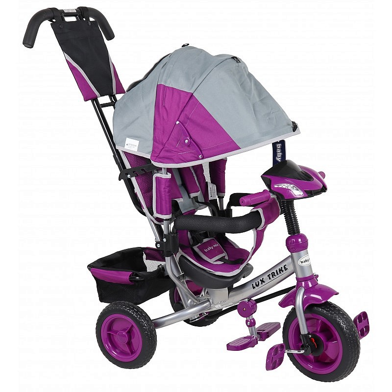 BABY MIX LUX TRIKE Bērnu trīsritenis XG6519-T16 GREY/VIOLET