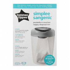 Tommee Tippee Spainis autiņbiksītēm Simple Sangenic, pelēks