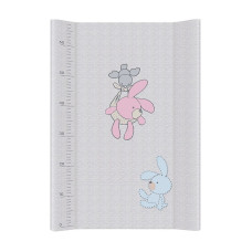 CEBABABY pārtinamā virsma ar cietu pamatni 70x50cm Comfort Bunnies grey W-203-068-260