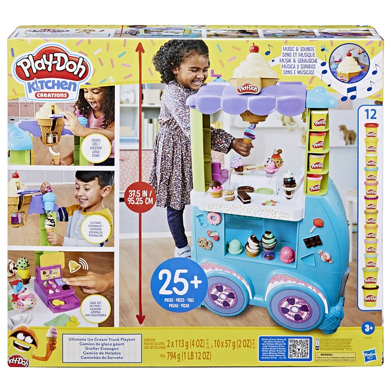 PLAY-DOH Rotaļu komplekts Lielais saldējuma furgons