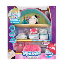 SQUISHMALLOWS Squishville Liels rotaļu komplekts ar diviem plīša varoņiem