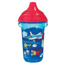 MUNCHKIN CLICK LOCK Deco Mācību krūzīte 9m+ 266ml, 011892 Blue Planes