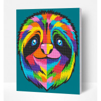 SPLAT PLANET Dimantu mozaīkas komplekts 40x50cm SLOTH, SP45263