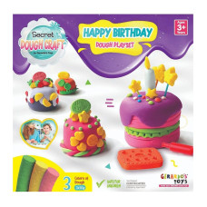 GERARDOS TOYS plastilīna komplekts HAPPY BIRTHDAY 3g+ 56447