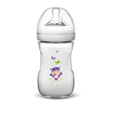 PHILIPS AVENT NATURAL HIPPO  Barošanas pudelīte 260 ml, 1M+, SCF070/22