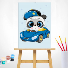 TSVETNOY Gleznošanas komplekts pēc numuriem 20x30cm Little Panda, MC1099e