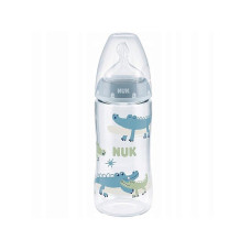 NUK Firs Choice PP pudele ar temperatūras kontroles indikatoru 300ml un silikona knupīti 0-6m SK56 10741926