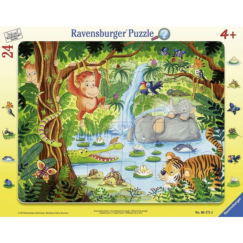 Ravensburger Plakanā puzle ANIMALS 24gab., R06171 IZPĀRDOŠANA