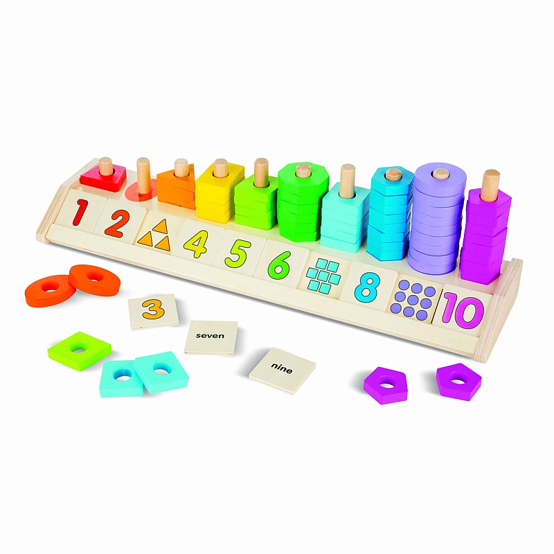 MELISSA & DOUG Kujude loendamine virnastamine