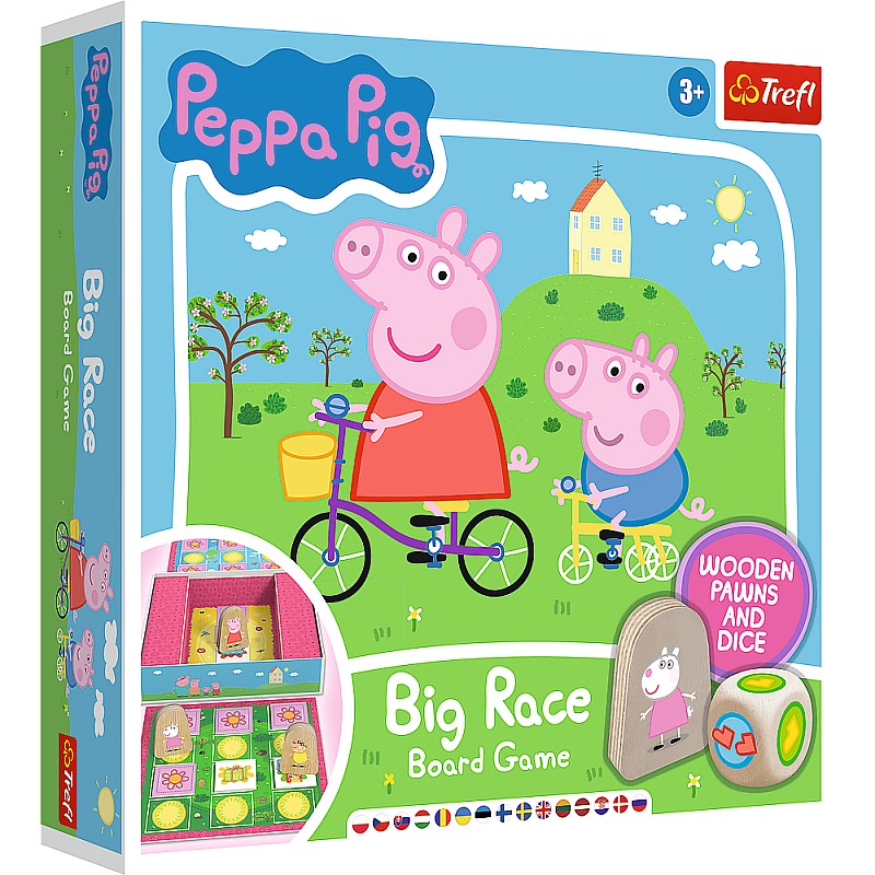 TREFL PEPPA PIG Galda spēle “Lielās sacīkstes”