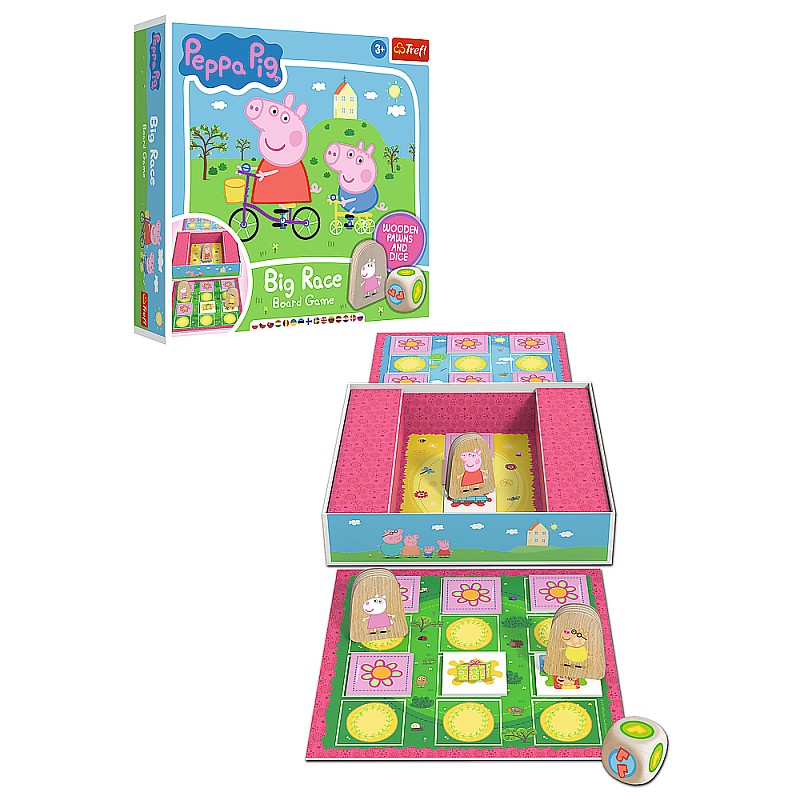 TREFL PEPPA PIG Galda spēle “Lielās sacīkstes”