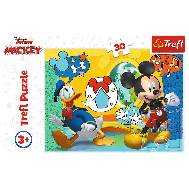 TREFL DISNEY Puzle Mickey, 30 gab.