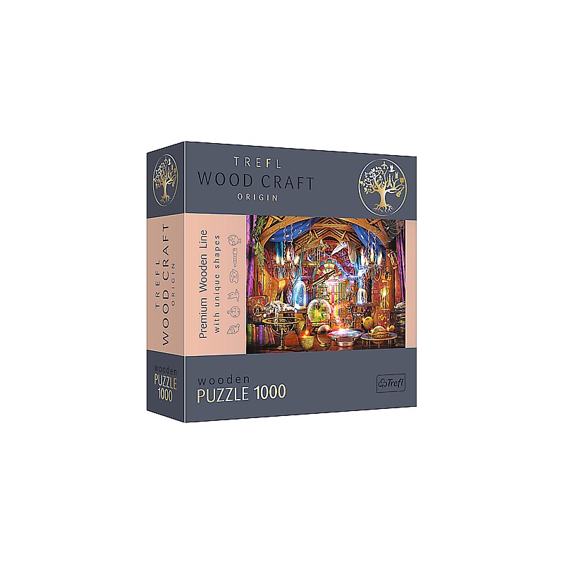 TREFL Wood Craft Koka puzle - Burvju istaba, 1000gb