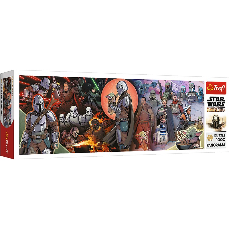 TREFL STAR WARS Panorāmas Puzle Mandalorian, 1000 gab. 29052