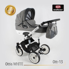 Adbor OTTIS White monitoimiset lastenvaunut 2in1, Ott-13