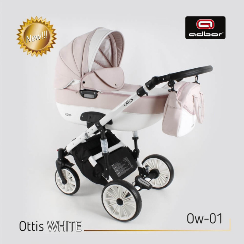 Adbor OTTIS White monitoimiset lastenvaunut 2in1, Ow-01