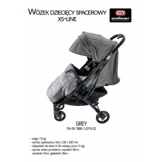 Adbor XS-LINE Lastenrattaat, GREY