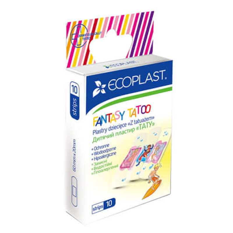 Ecoplast-laastarit N10 tatuointi lapsille