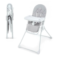 Kinderkraft high chair BINCI, light grey