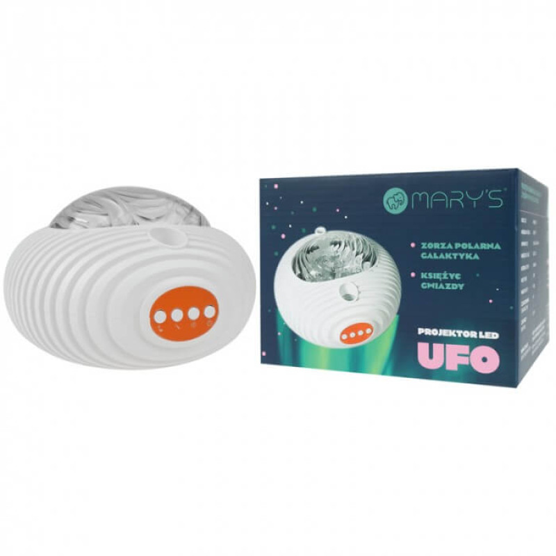 Mary's Projektori kaukosäätimellä UFO GALAKTYKA RGBW 150 x 145 x 104mm