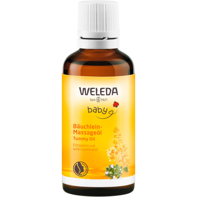 Weleda vauvan vatsahierontaöljy, 50 ml.