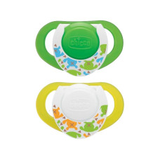 CHICCO silikona māneklītis Compact 6-12m. (2gab) ,74832.41