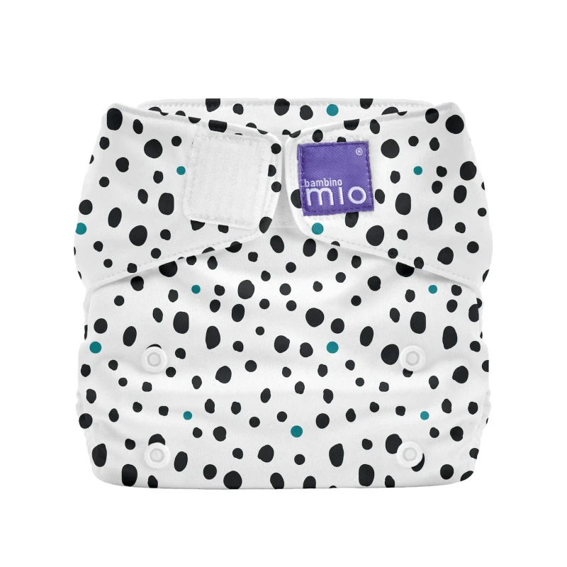 BAMBINO MIO SOLO Dalmation Dots daudzkārtlietojamas autiņbiksītes, viena izmēra autiņš