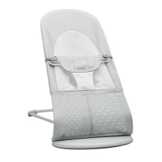 BABYBJORN Bouncer Balance Soft Mesh šūpuļkrēsliņš, Silver/White 005129