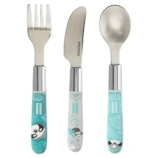 Canpol ruostumattomasta teräksestä valmistettu aterinsetti EXOTIC ANIMALS, sininen (9/477_blu2)