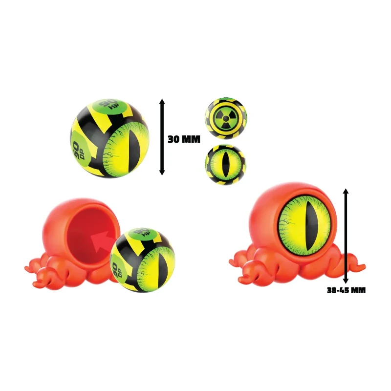 Freak Marbles® 3 Marmoria & Nahkat verkkopussissa, 24 sekakappaletta CDU:ssa