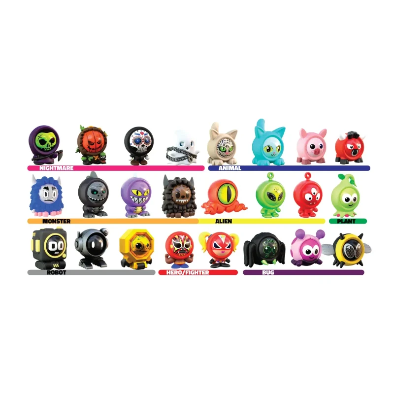 Freak Marbles® Setti 6 Marmoria & Nahkat Totem Box UNIT:ssa