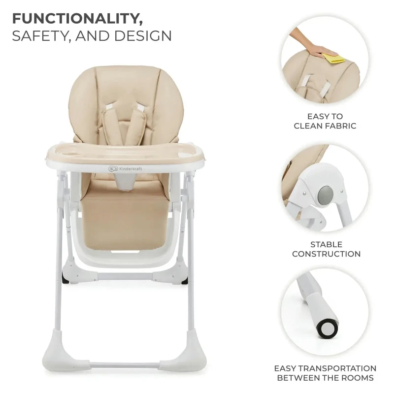Kinderkraft syöttötuoli TUMMIE beige