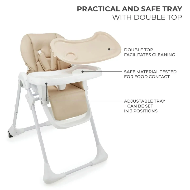 Kinderkraft syöttötuoli TUMMIE beige